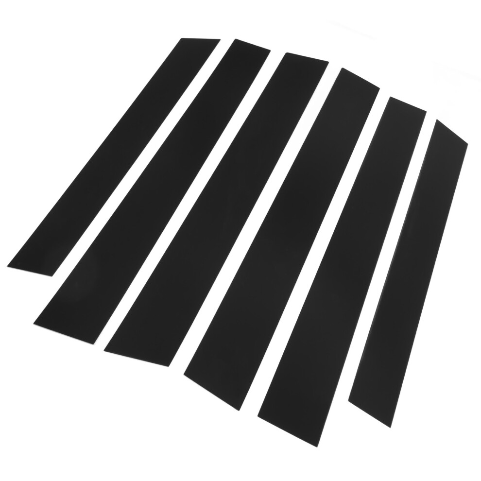 6 Pcs Side Door Window Cover Glossy Pillar Post Decal Trim For CrâV 2007Â2011 Black 4081321184972