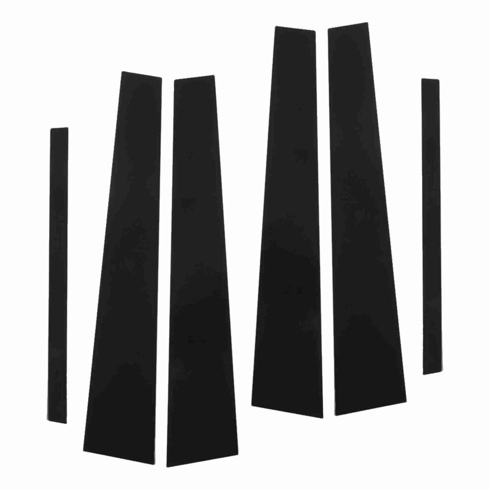 Side Pillar Post Trim 4D Style Glossy Replacement For Accord Sedan 9Th Gen 2013Â2017 Black 4331321186347