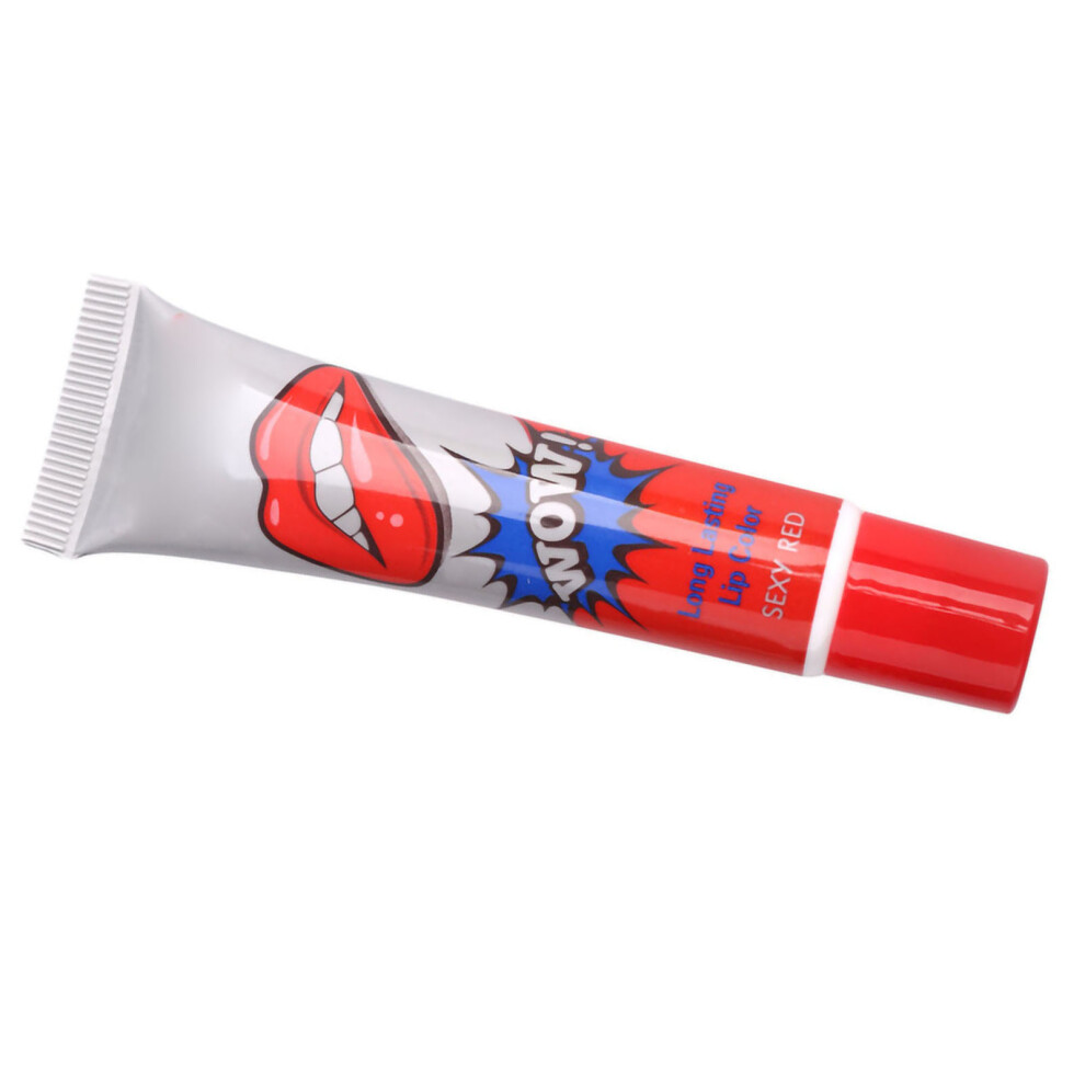 Lipstick Tear Off Moisturizing Stickiness Free Elegant Attractive Dating Long Lasting Film Type Lip Gloss Strawberry