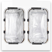 Cesta Aislada Plegable Gen Style - Cuadros Amarillos