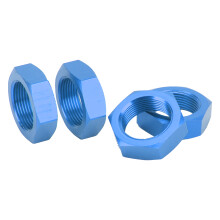 4 Stück 24 mm Sechskant-Nabenmuttern Aluminium Dunkelblau Kraton