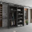 (Grey , 150cm) Modern Royal Sliding Mirror Door Wardrobe 4