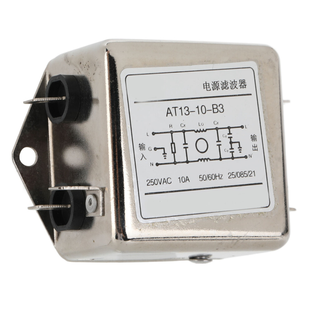 Power Filter Emi Electromagnetic Interference Resistant Line Conditioner 250Vac 10A 8451321190574