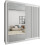 (White , 150cm) Modern Royal Sliding Mirror Door Wardrobe 1