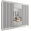 (White , 250cm) Modern Royal Sliding Mirror Door Wardrobe 1