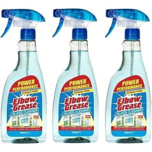 Elbow Grease Glass Cleaner with Vinegar, 3 x 500ml Pack