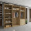 (Oak, 250cm) Modern Royal Sliding Mirror Door Wardrobe 4