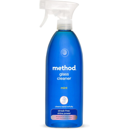 Method Method Glass Cleaner Spray, Mint Scent, 828ml