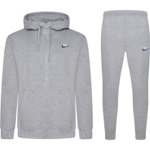 (Grey, Medium) Nike Mens Foundation Tracksuit Set