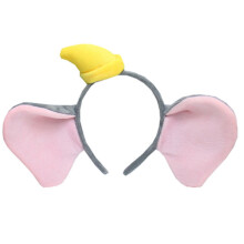 (Gray Hat)Süßes Dumbo Haarband mit großem Ohr und Hut Design für Gesichtsreinigung und Dekoration