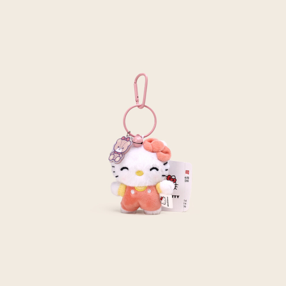 (Orange)Sanrio Kuromi Hello Kitty Juguetes De Peluche Llavero Coleccionistas Anime Fans Regalo MuñEca-image