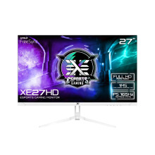 27 Inch Gaming Monitor 1080p 165Hz 1ms IPS G-Sync/FreeSync HDMI, DisplayPort Tilt Adjust Vesa Built-In Speakers (XE27HD-W | White)