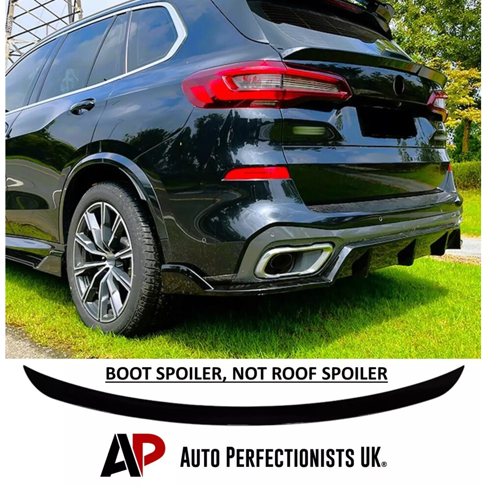For Bmw X5 G05 X5m F95 Rear Mid Wing Boot Spoiler Lip Body Kit 2018+ Black 5061072666926