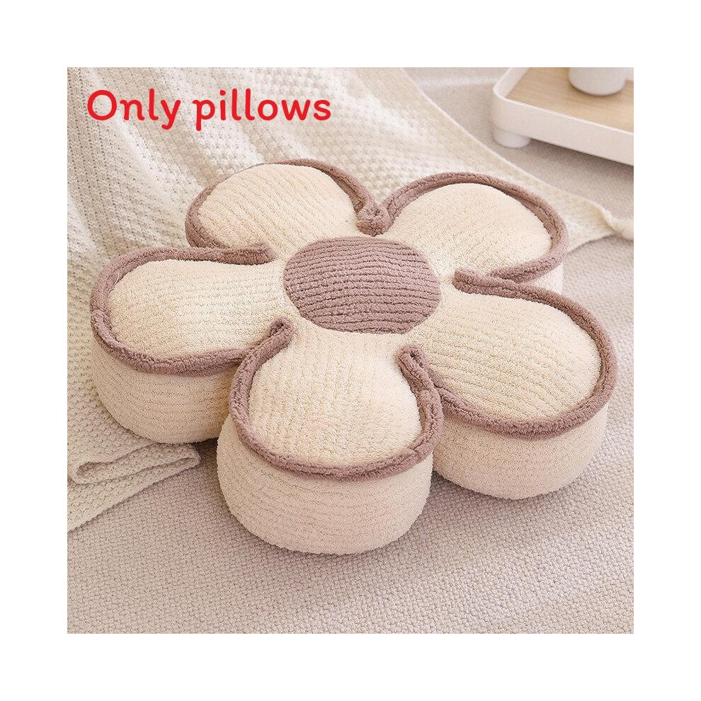 (White ,15cm )Coussin confortable en peluche fleurie avec oreillers design épissé pour canapé-lit utilisation salon