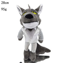 (Wolf)The Bad Guys Plush Toy Chameleon Snake Wolf Tarantula Piranha Stuffed Pillows