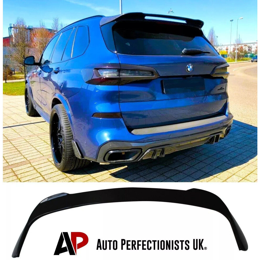 For Bmw X5 G05 M50 Rear Roof Spoiler Boot Wing Lip Body Kit 2018+ Black 5061072661617
