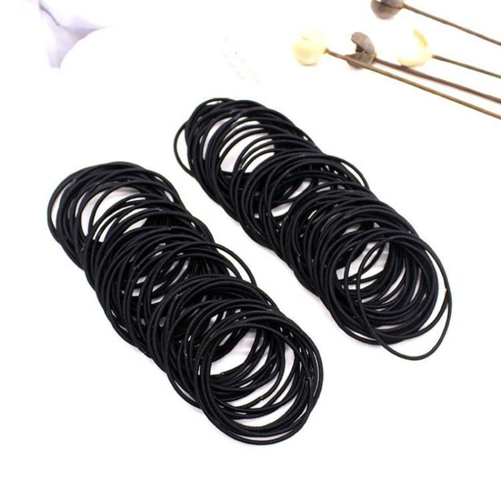 (black, 10pcs) Women Rubber Bands Scrunchy Elastic Hair Bands Girls Headband Decorations Ties Gum For Hair 10pcs