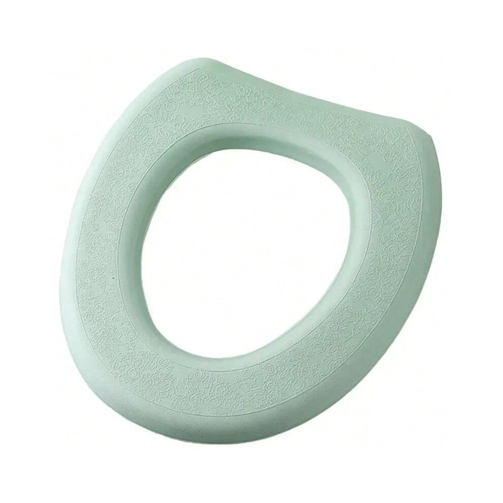 (A) Washable Toilet Seat Cover Waterproof Sticker Foam Toilet Lid Cover Portable Silicone Toilet Cup Covers Bathroom Accessories