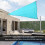 Vela de sombra triangular 3x3x3 m Azul Lago 8