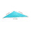 Vela de sombra triangular 3x3x3 m Azul Lago 9