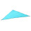 Vela de sombra triangular 3x3x3 m Azul Lago 16