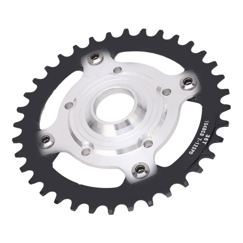 104BCD 36T Kettenblatt-Set 104 mm schwarzer Adapter