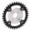 104BCD 36T Kettenblatt-Set 104 mm schwarzer Adapter 13