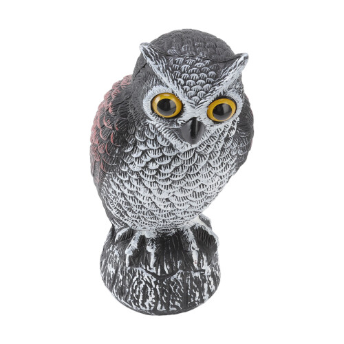 Eulen-Vogelschreck, 161 g, 24,7 cm H, 9,5 cm Basis