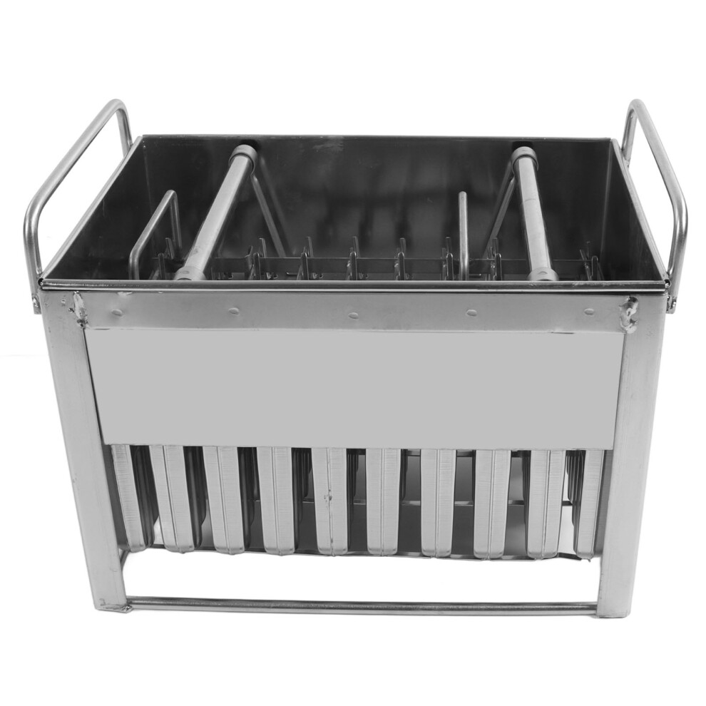Ice Cream Maker Mold Food Grade 304 Stainless Steel Stick Holder with Lid for Home Commercial