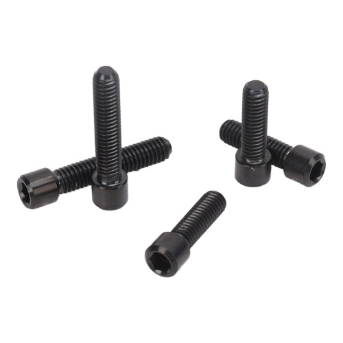 5 Stück Umwerfer-Schrauben M4 13.5mm/20mm Schwarz 2