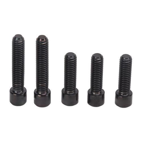 5 Stück Umwerfer-Schrauben M4 13.5mm/20mm Schwarz 1