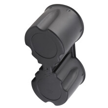 Inserto de portavasos de goma negro para la consola central del coche antideslizante