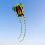Rahmenloses 3D-Kite 210T 85x88cm Grün/Rot 4