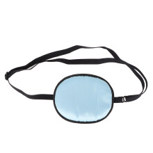 Parches oculares de seda para niños - ajustables y azules