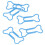 50pcs Bone Shaped Paper Clips Office Cute Paperclips 12