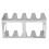 BBQ Multi Grill Rack Silber 253 g 19,5 x 9,5 x 7 cm 12