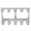 BBQ Multi Grill Rack Silber 253 g 19,5 x 9,5 x 7 cm 7