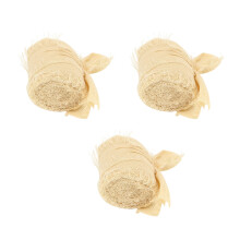 Seiden-Chiffon-Band handgefärbt, 10 mm, für Hochzeitssträuße & Bastelprojekte, Beige