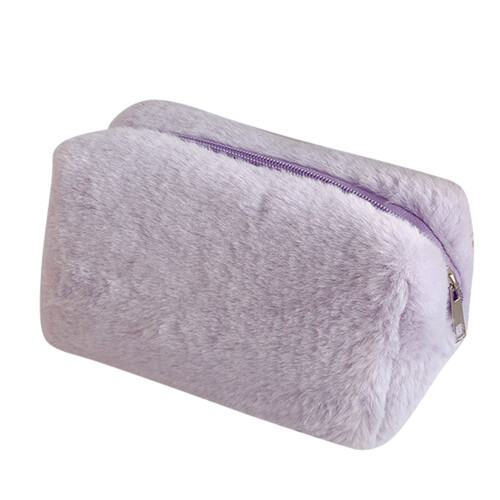 Plüsch-Make-up-Tasche - Modell Plüsch, Farbe hellviolett 1