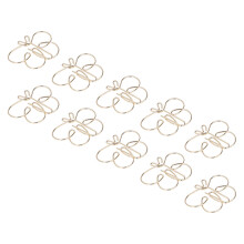 50 Stück goldene Schmetterlings-Papierclips 33,8 cm klein