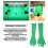 2 Stück Chromakey-Grünbildschirm-Handschuhe Universal 1,3 Unze 9