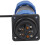 Conector impermeable de 5 pines 380V 45A IP68 negro, 28mm 5