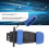 Conector impermeable de 5 pines 380V 45A IP68 negro, 28mm 9
