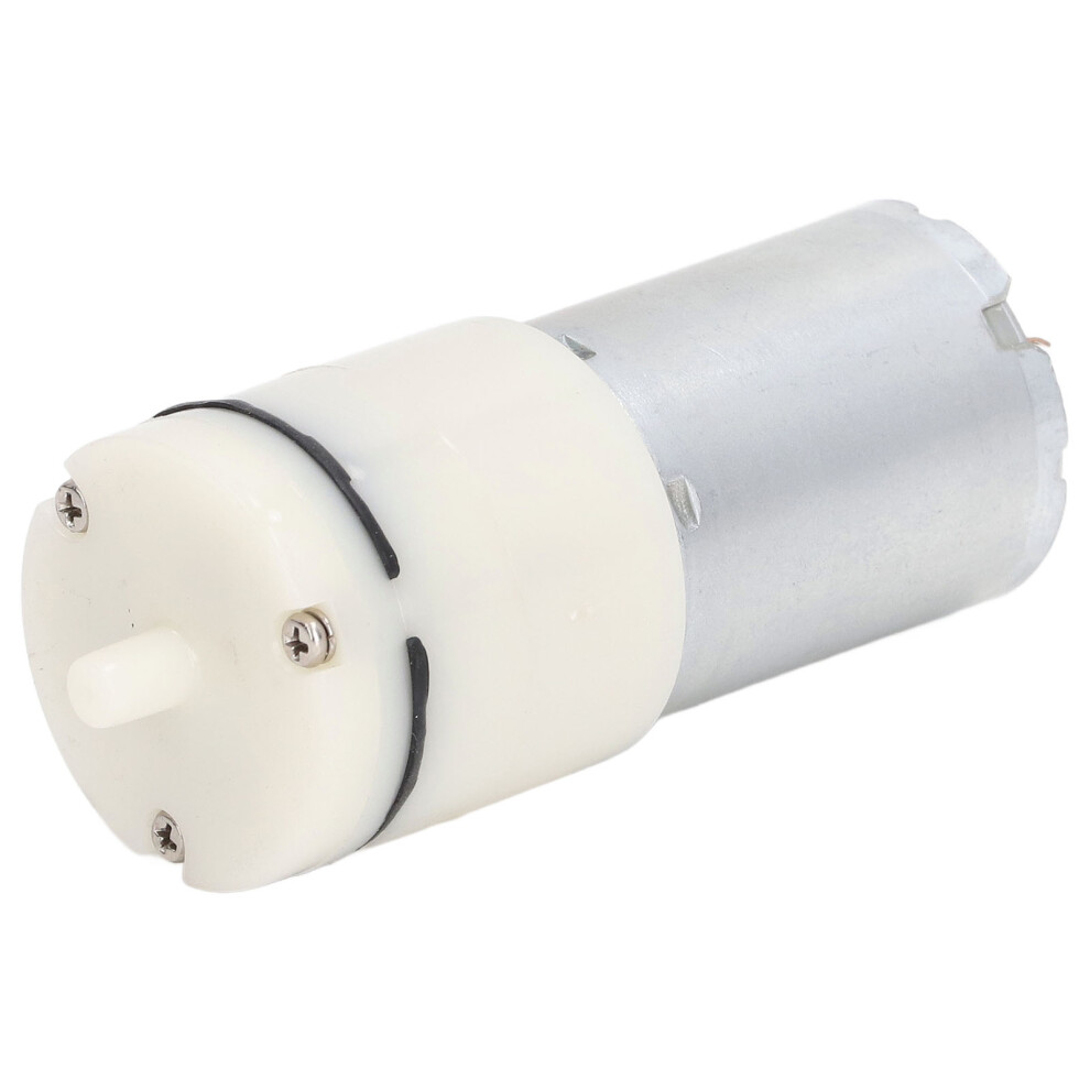 Micro Air Pressure Pump Dc Diaphragm Vacuum Pump With 90 Degree Angle Air Ports 12V White 4941321223296
