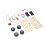 Kit de coche RC de madera DIY, madera compuesta, 2 pilas AA 6