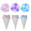 3 piezas de bolas de lavado Push Bubble 17*9.5cm Azul-Rosa 4