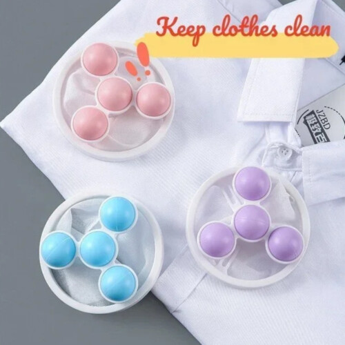 3 piezas de bolas de lavado Push Bubble 17*9.5cm Azul-Rosa