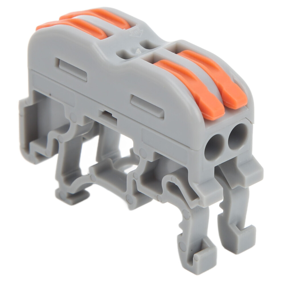 Din Rail Type Lever Wire Connector Wire Splicing Connectors Electrical Cable Terminal For Circuit Inline 2 In 2 Out 9451321223448