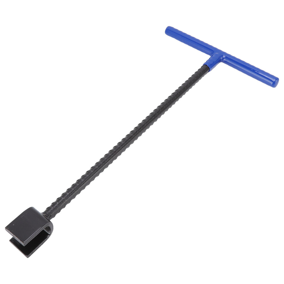 Steel Water Meter Key Wrench Multifunction T Handle Curb Key With 4 Way Utility Tool For Valves Faucets Blue 8731321225514