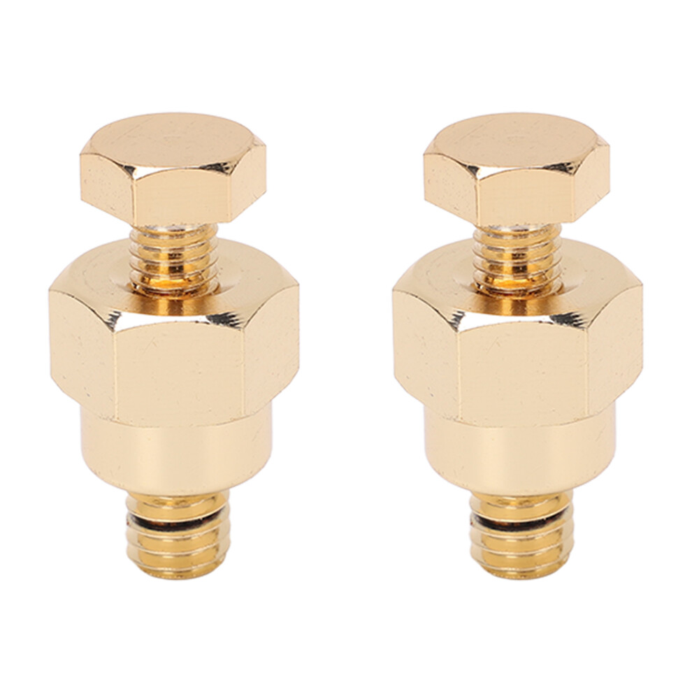 2Pcs Short Side Post Battery Adapter Terminal 3/8In Npt Thread Brass For Positive Negative 8311321225877
